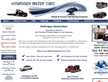 Tablet Screenshot of hydrogen-generators-usa.com